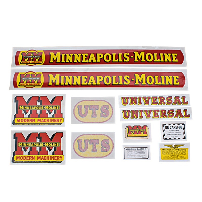 Decal Set for Minneapolis Moline UTS Mylar