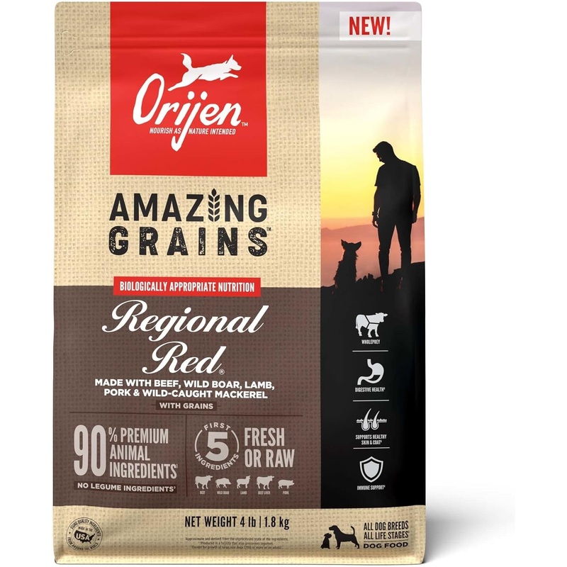 ORIJEN Amazing Grains Regional Red Dry Dog Food