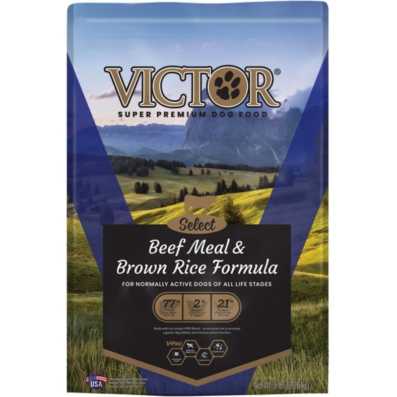 VICTOR Select Beef Meal & Brown Rice Dry Dog Food 15 lb bag