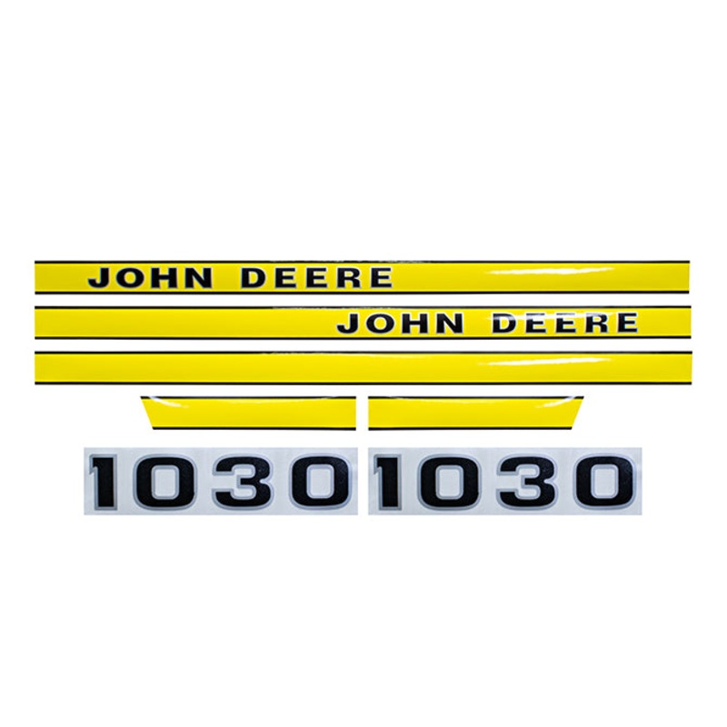 Decal Set for John Deere 1030 Mylar – Hood Only