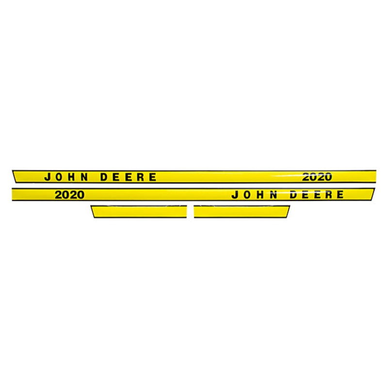 Decal Set for John Deere 2020 Mylar – Hood Only