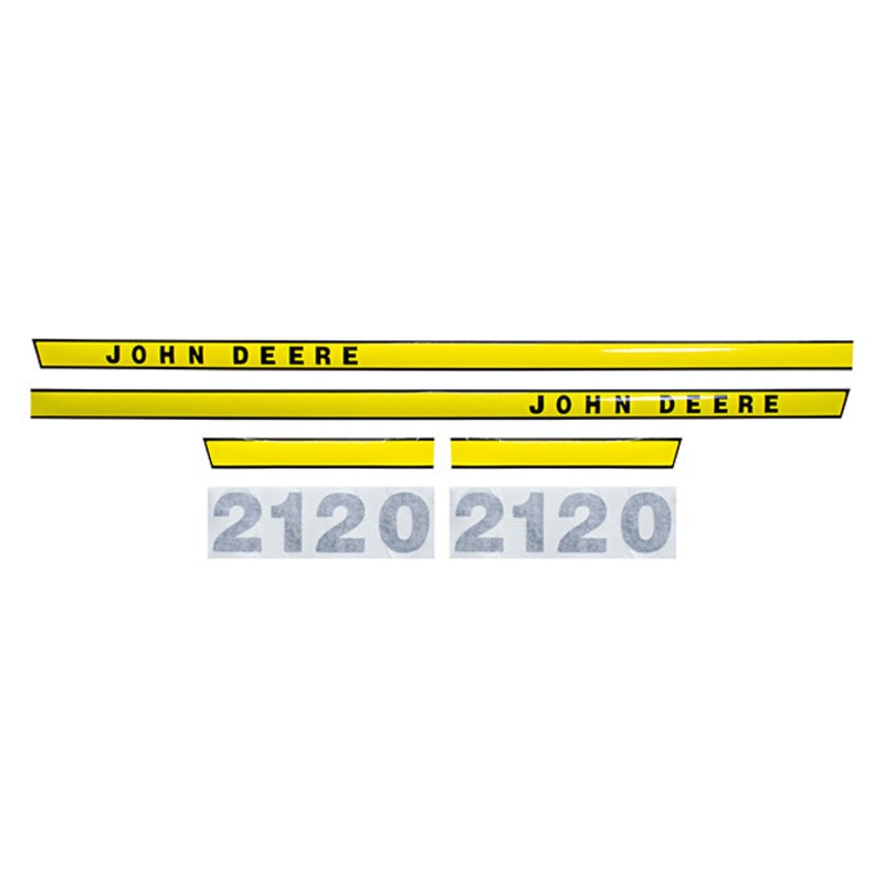 Decal Set for John Deere 2120 Mylar – Hood Only
