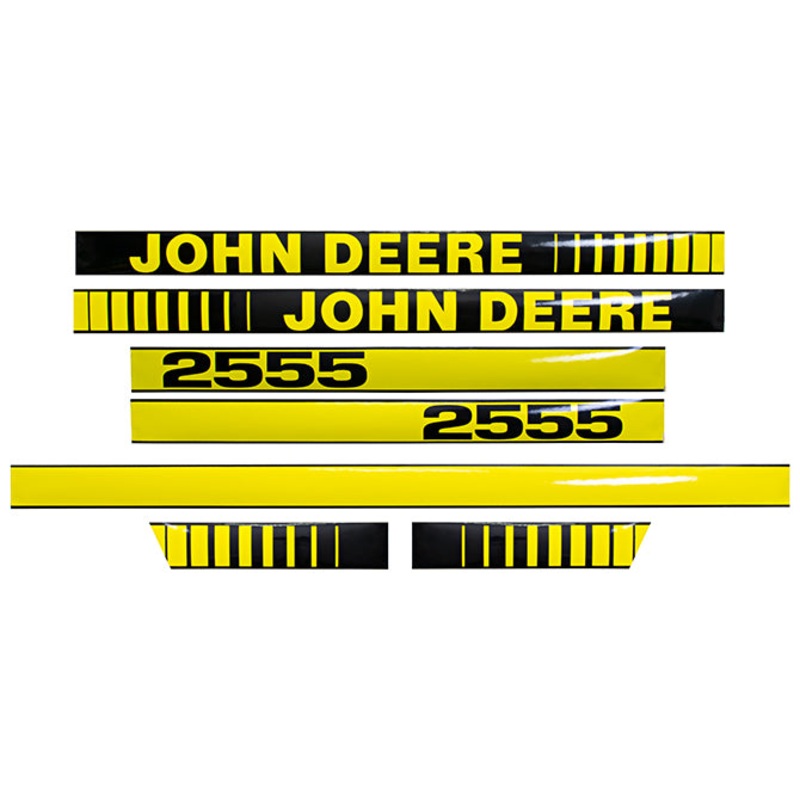 Decal Set for John Deere 2555 Mylar – Hood Only