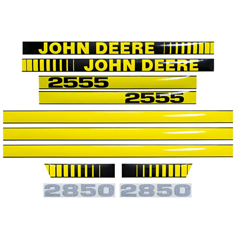 Decal Set for John Deere 2850 Mylar – Hood Only