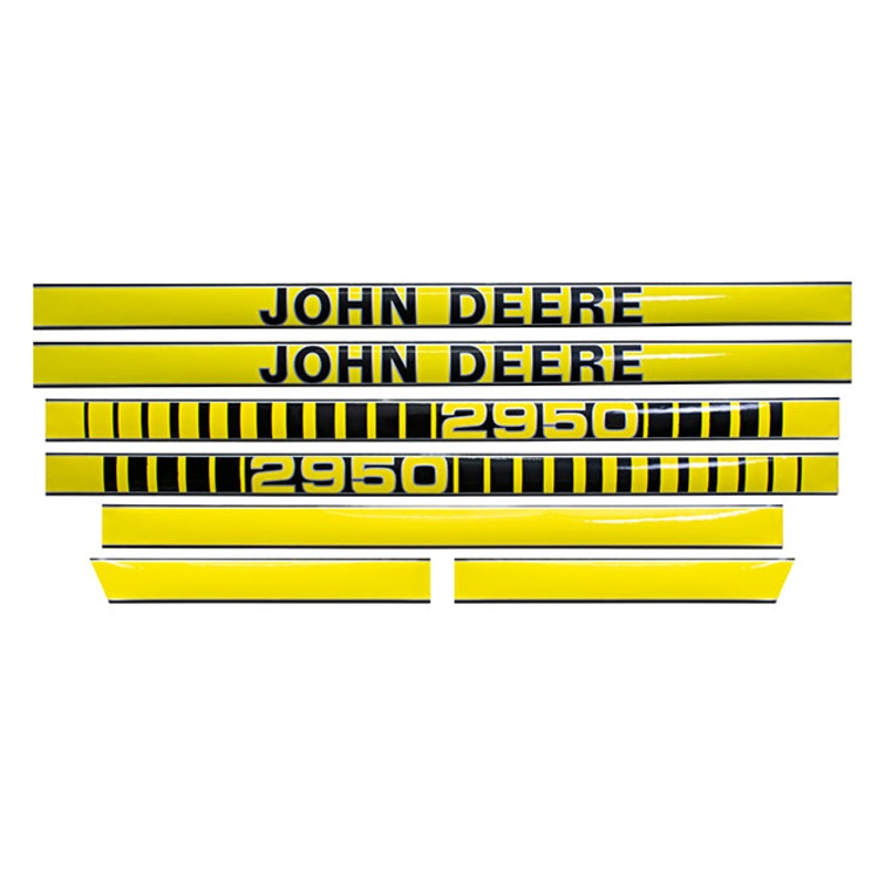 Decal Set for John Deere 2950 Mylar – Hood Only