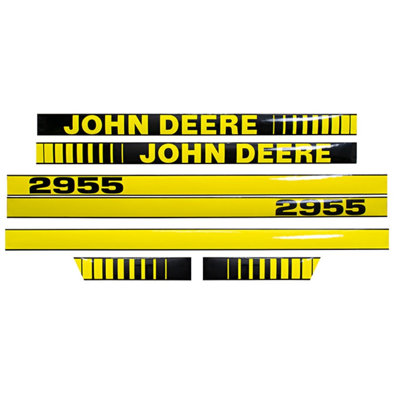Decal Set for John Deere 2955 Mylar – Hood Only