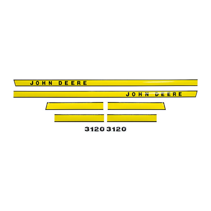 Decal Set for John Deere 3120 Mylar – Hood Only