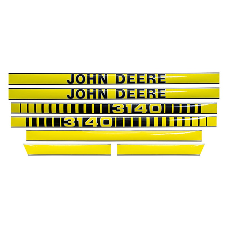 Decal Set for John Deere 3140 Mylar – Hood Only