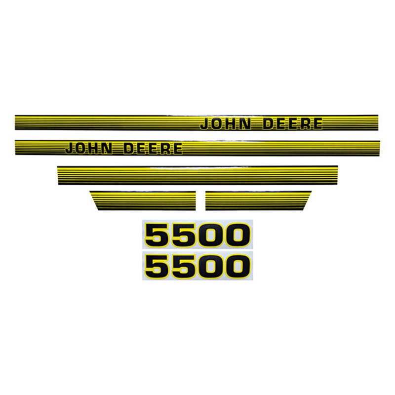Decal Set for John Deere 5500 Mylar – Hood Only