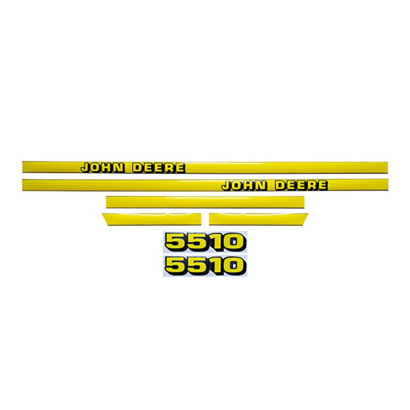 Decal Set for John Deere 5510 Mylar – Hood Only