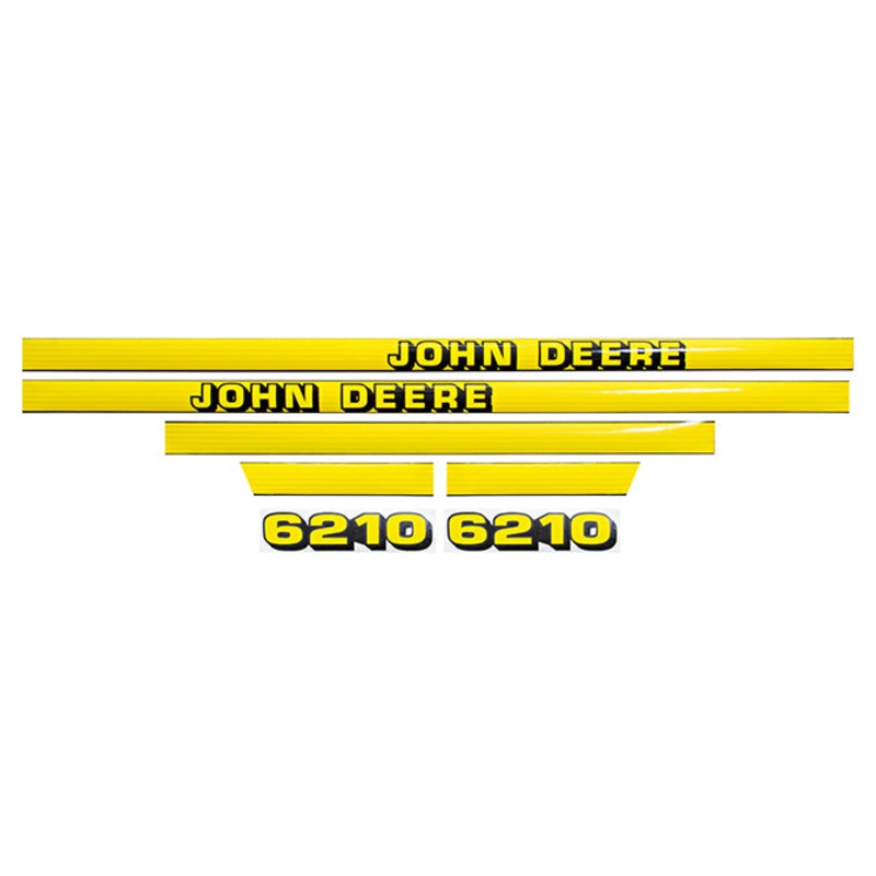 Decal Set for John Deere 6210 Mylar – Hood Only