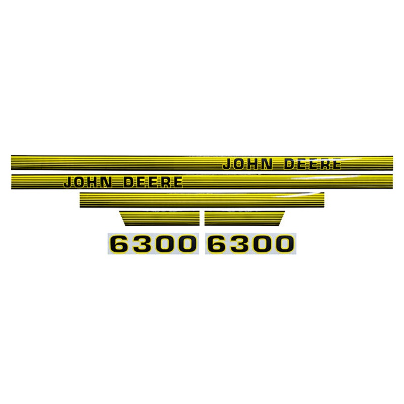 Decal Set for John Deere 6300 Mylar – Hood Only