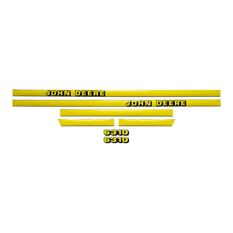 Decal Set for John Deere 6310 Mylar – Hood Only