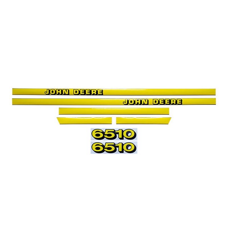 Decal Set for John Deere 6510 Mylar – Hood Only
