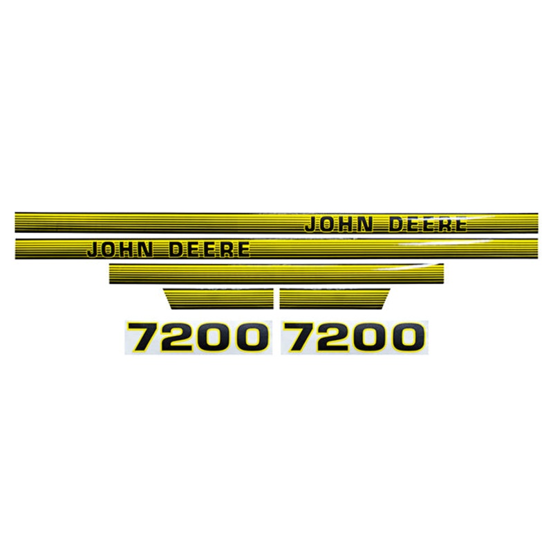 Decal Set for John Deere 7200 Mylar – Hood Only