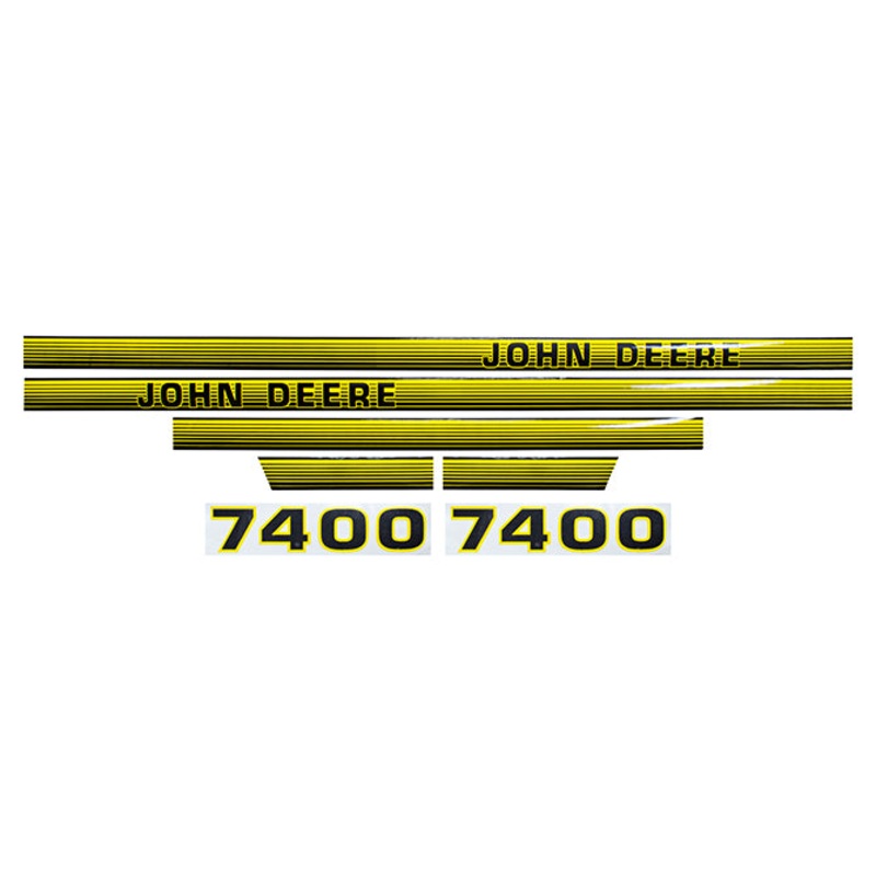 Decal Set for John Deere 7400 Mylar – Hood Only