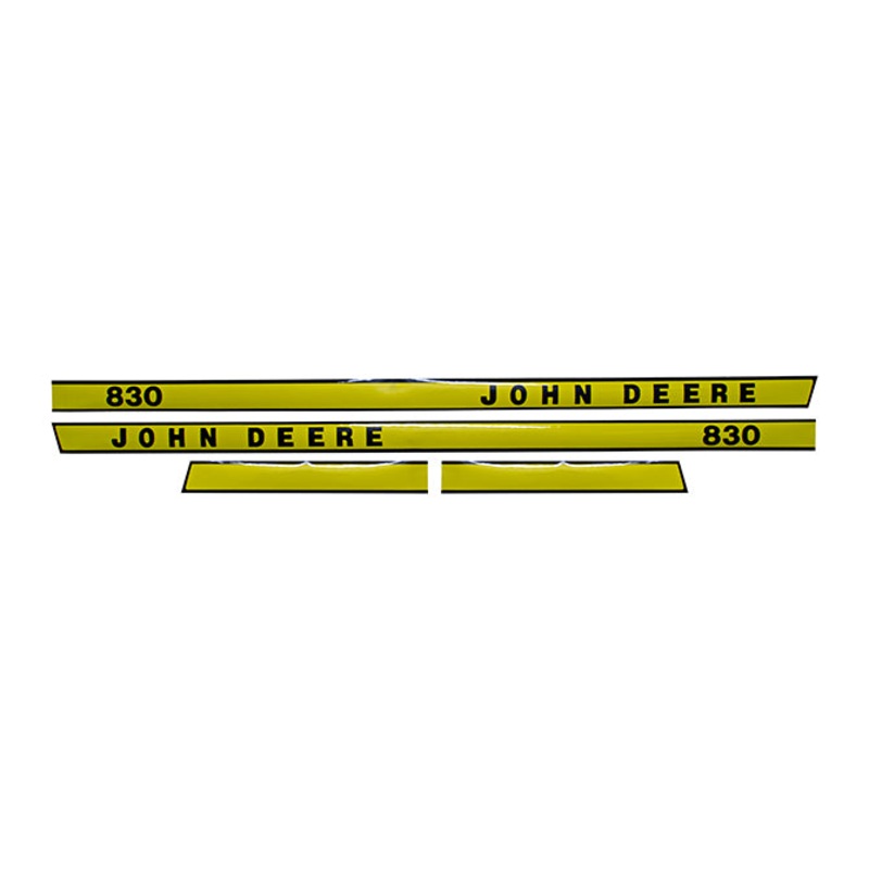 Decal Set for John Deere 830 (3-Cyl) Mylar – Hood Only