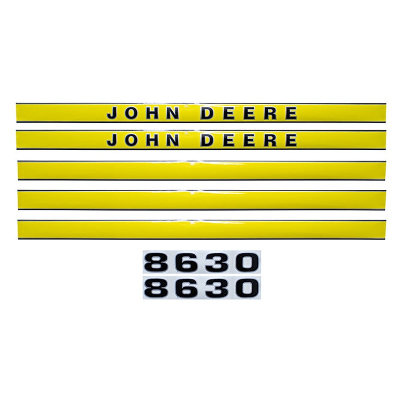 Decal Set for John Deere 8630 Mylar – Hood Only