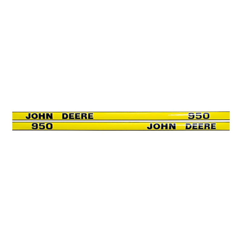 Decal Set for John Deere 950 Mylar – Hood Only