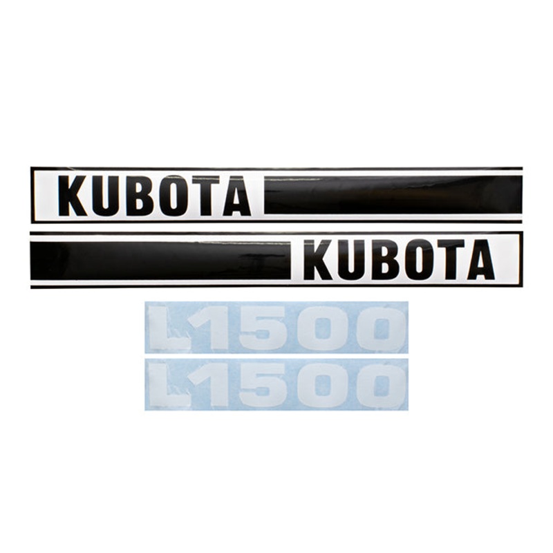Decal Set for Kubota L1500 Mylar – Hood Only