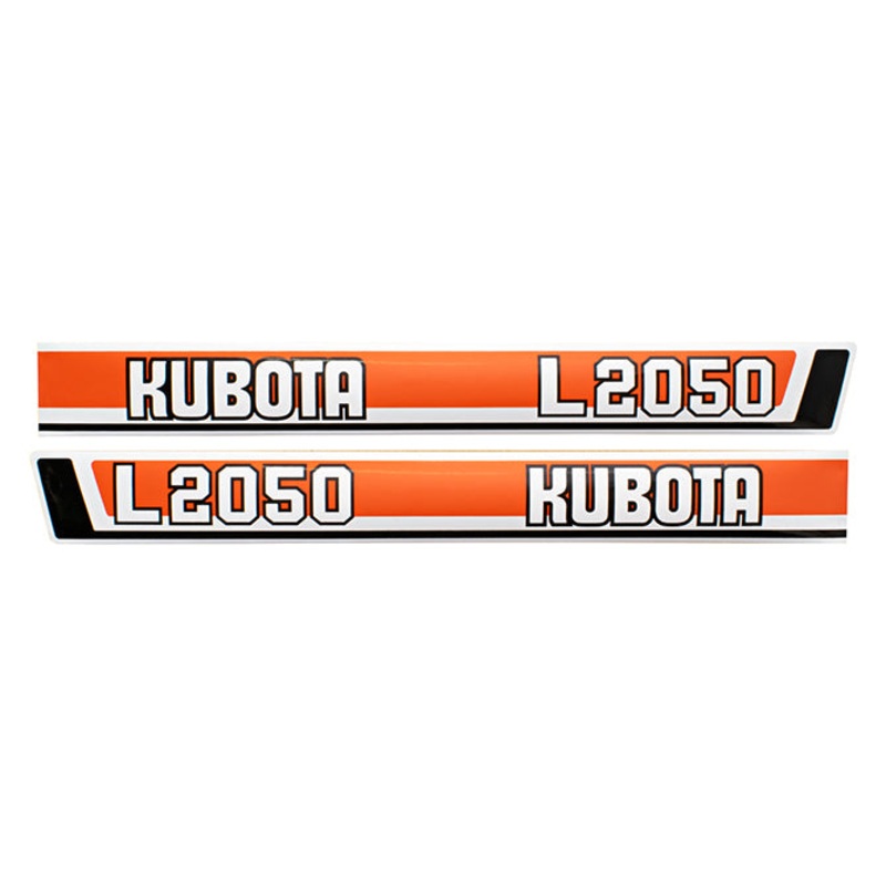 Decal Set for Kubota L2050 Mylar – Hood Only
