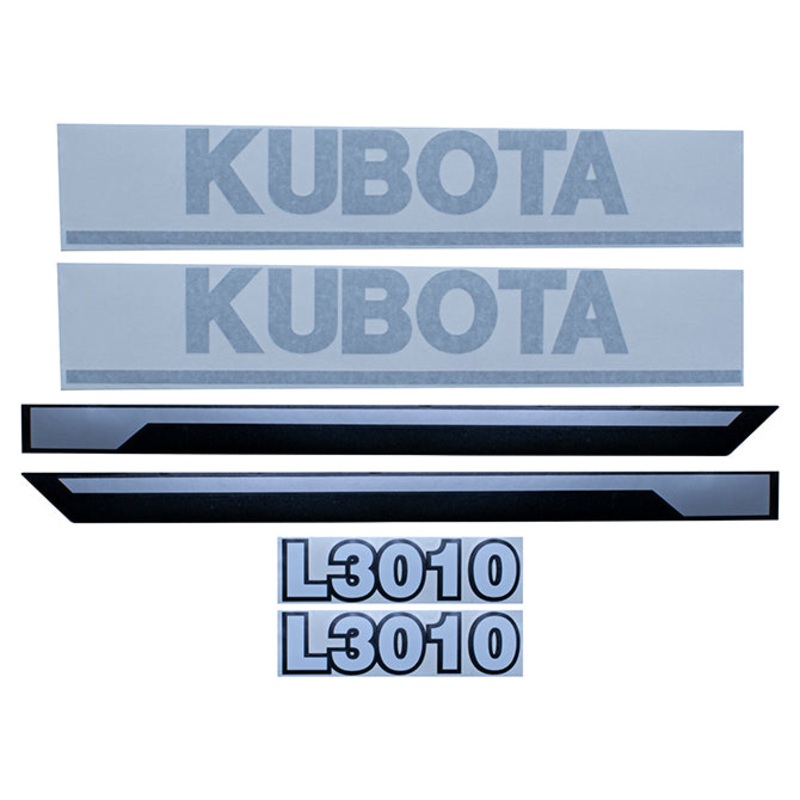 Decal Set for Kubota L3010 Mylar – Hood Only