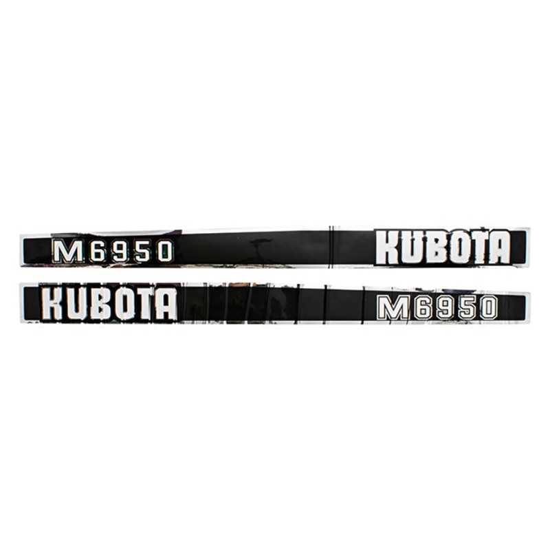 Decal Set for Kubota M6950 Mylar – Hood Only