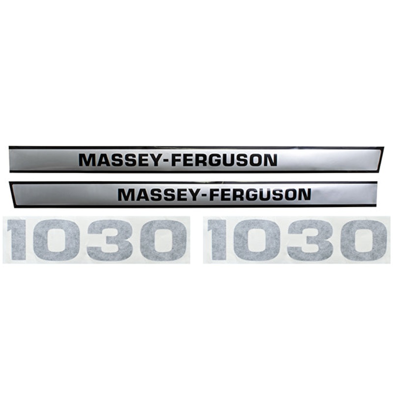 Decal Set for Massey Ferguson 1030 Mylar – Hood Only