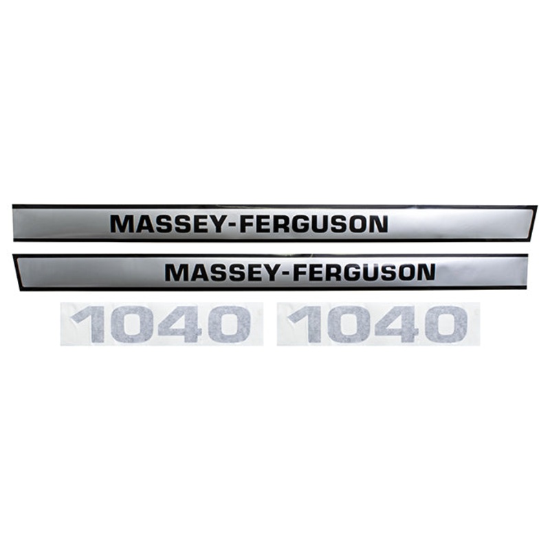 Decal Set for Massey Ferguson 1040 Mylar – Hood Only