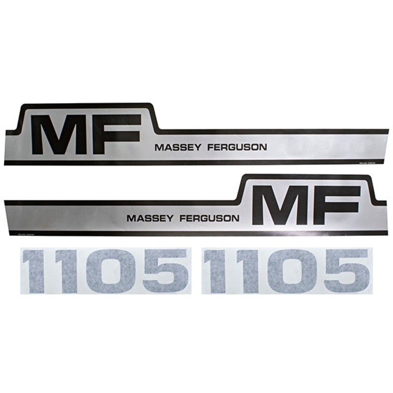 Decal Set for Massey Ferguson 1105 Mylar – Hood Only
