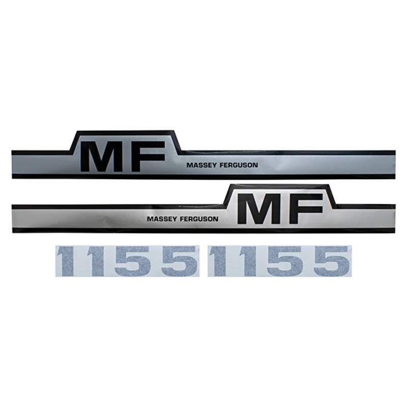 Decal Set for Massey Ferguson 1155 Mylar – Hood Only