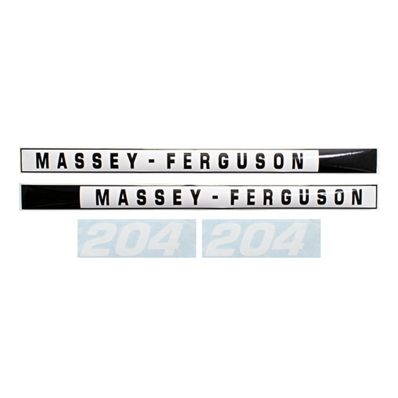 Decal Set for Massey Ferguson 204 Mylar – Hood Only