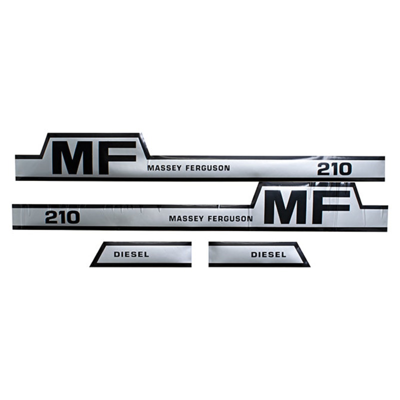 Decal Set for Massey Ferguson 210 Mylar – Hood Only