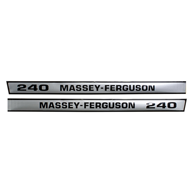 Decal Set for Massey Ferguson 240 Mylar – Hood Only