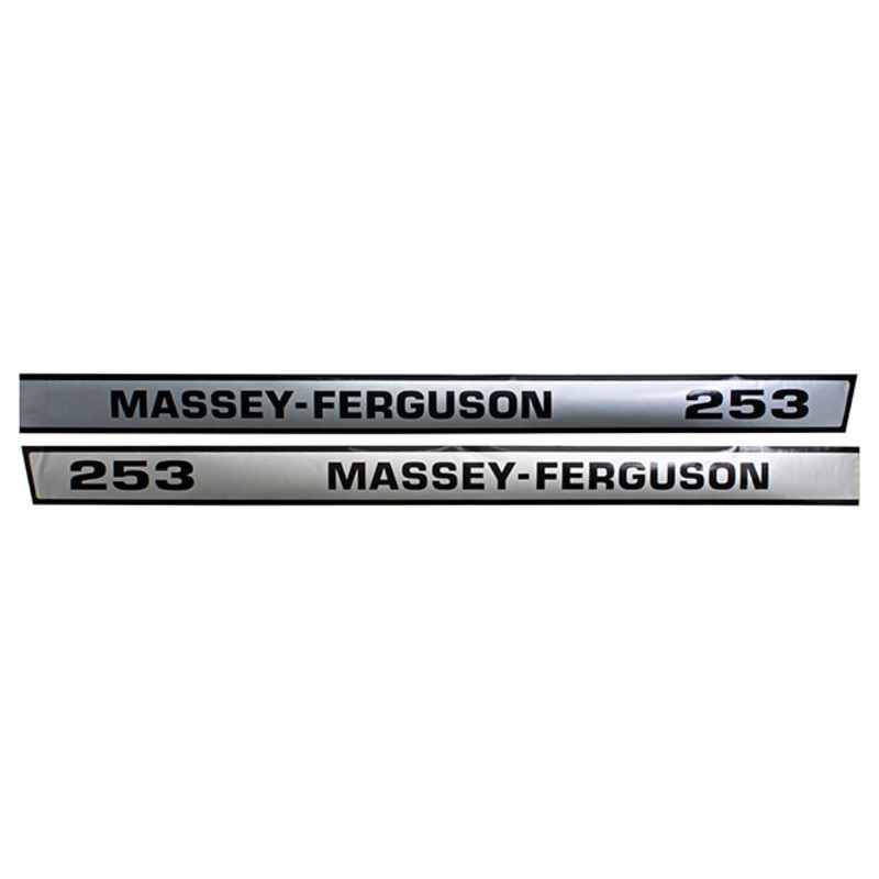 Decal Set for Massey Ferguson 253 Mylar – Hood Only