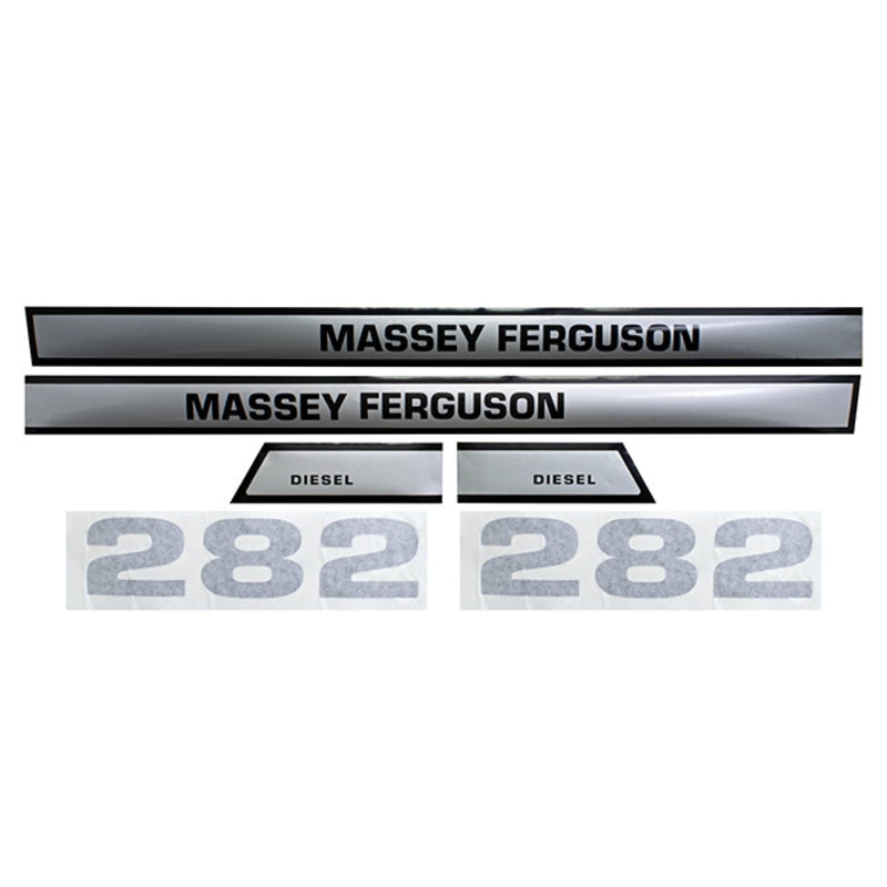 Decal Set for Massey Ferguson 282 Mylar – Hood Only