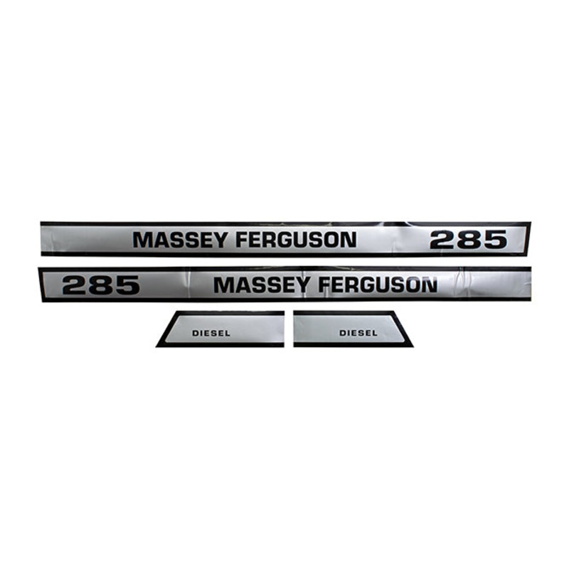 Decal Set for Massey Ferguson 285 Mylar – Hood Only