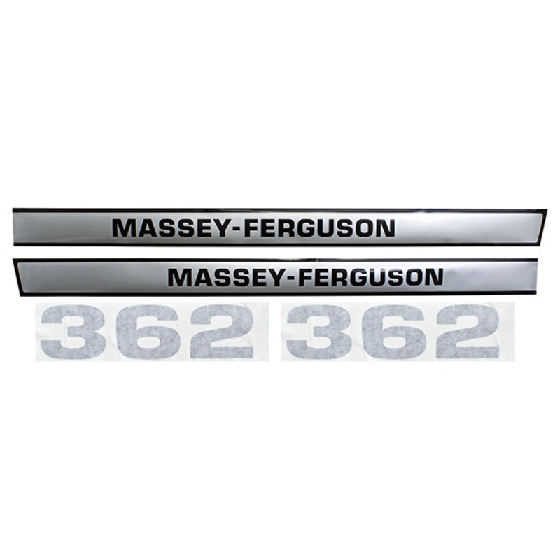 Decal Set for Massey Ferguson 362 Mylar – Hood Only