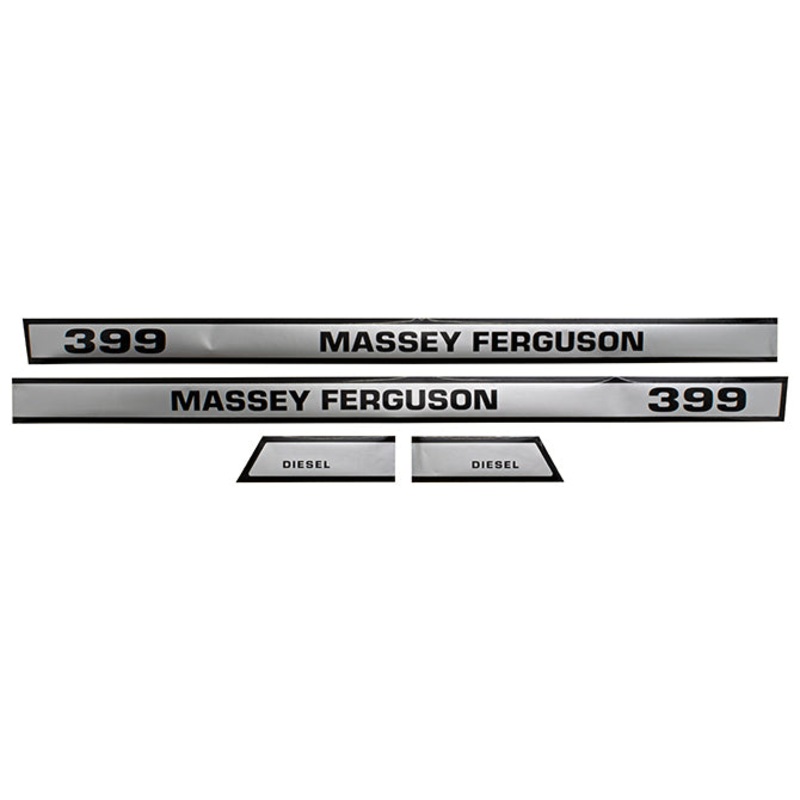 Decal Set for Massey Ferguson 399 Mylar – Hood Only