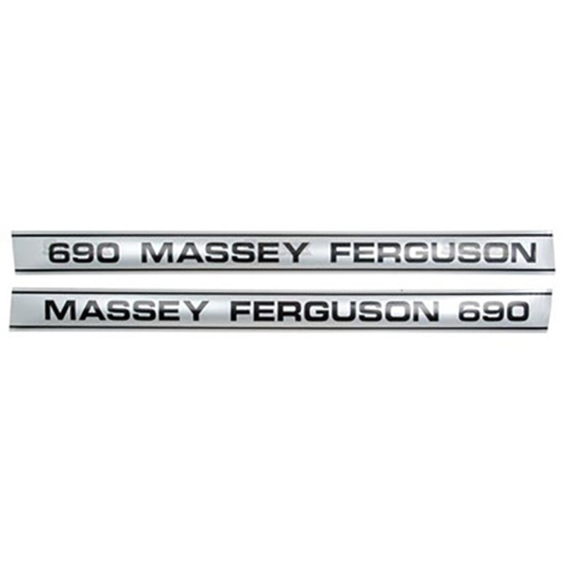 Decal Set for Massey Ferguson 690 Mylar – Hood Only