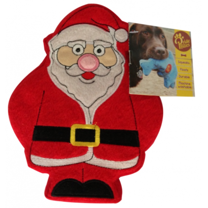 PrideBites Santa Holiday Dog Toy