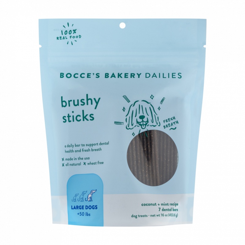 Bocce’s Brushy Sticks Dental Bars for Large Breed Dogs