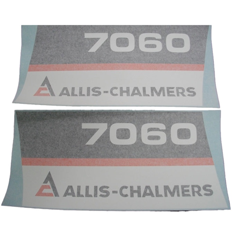 Decal Set for Allis Chalmers 7060 Black Chassis Vinyl