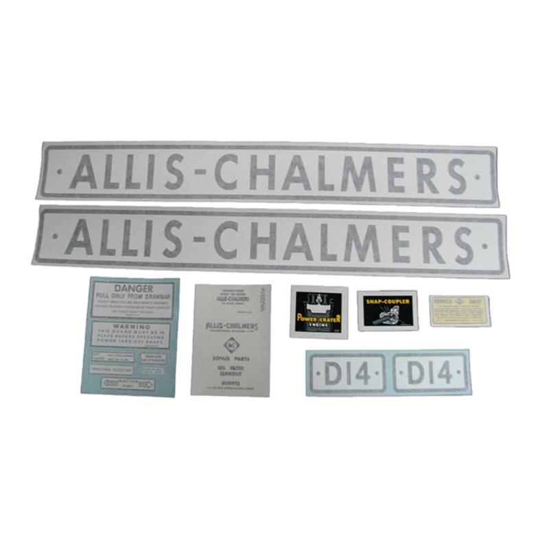 Decal Set for Allis Chalmers D14 (1957-1960) Vinyl