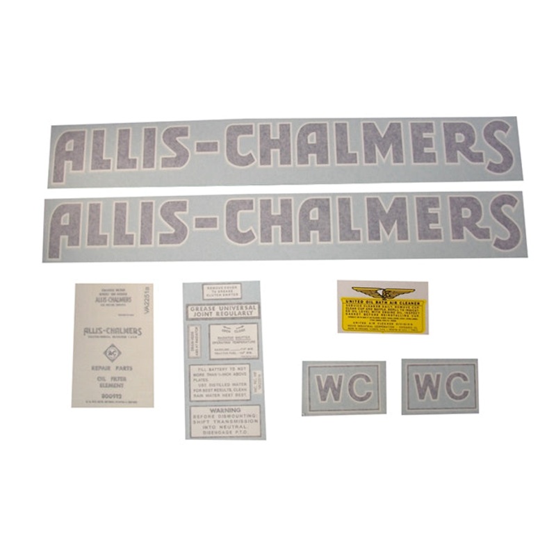 Decal Set for Allis Chalmers WC (1939-1940) Vinyl