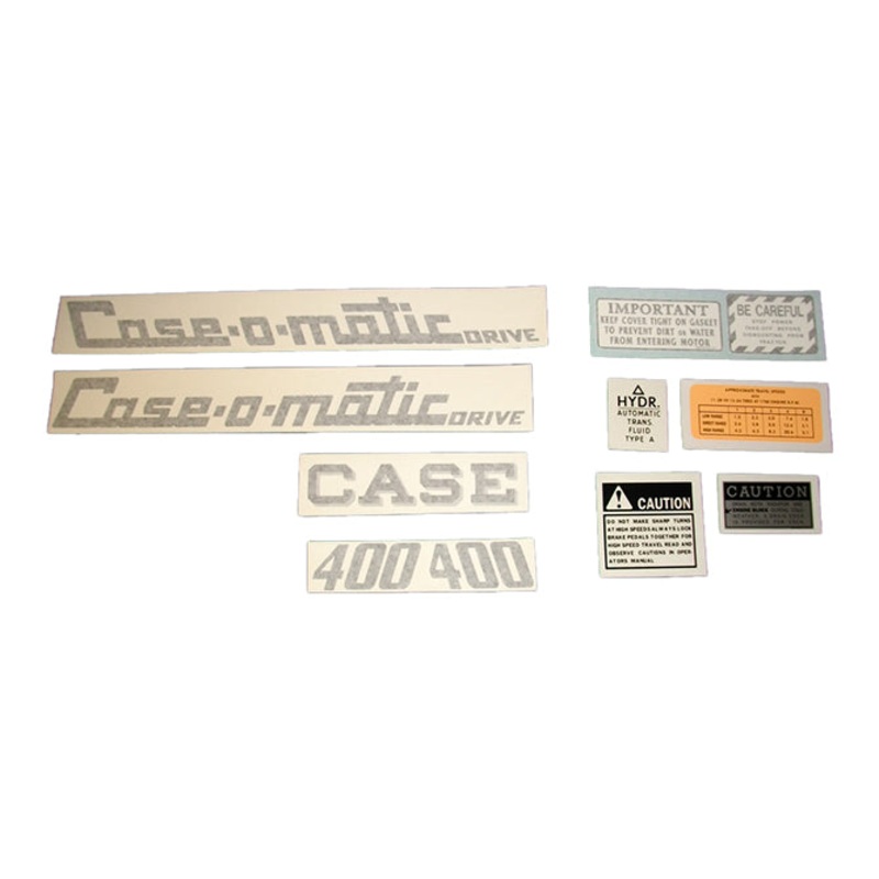 Decal Set for Case 400 Case-o-matic Vinyl
