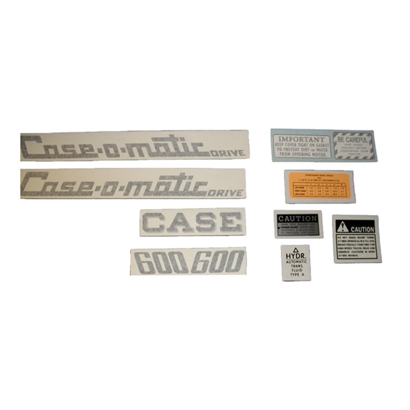 Decal Set for Case 600 Case-o-matic Vinyl
