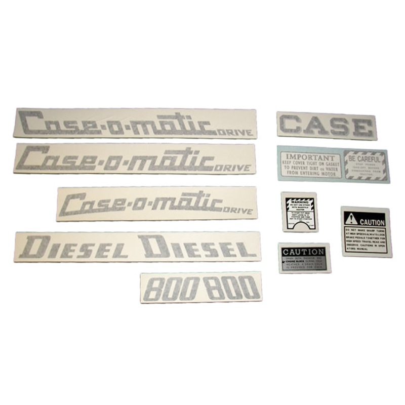 Decal Set for Case 800 Case-o-matic Diesel Vinyl