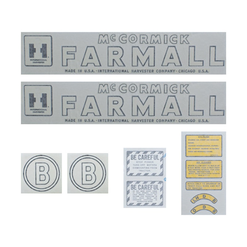 Decal Set for International / Farmall B 1945-1952 Vinyl