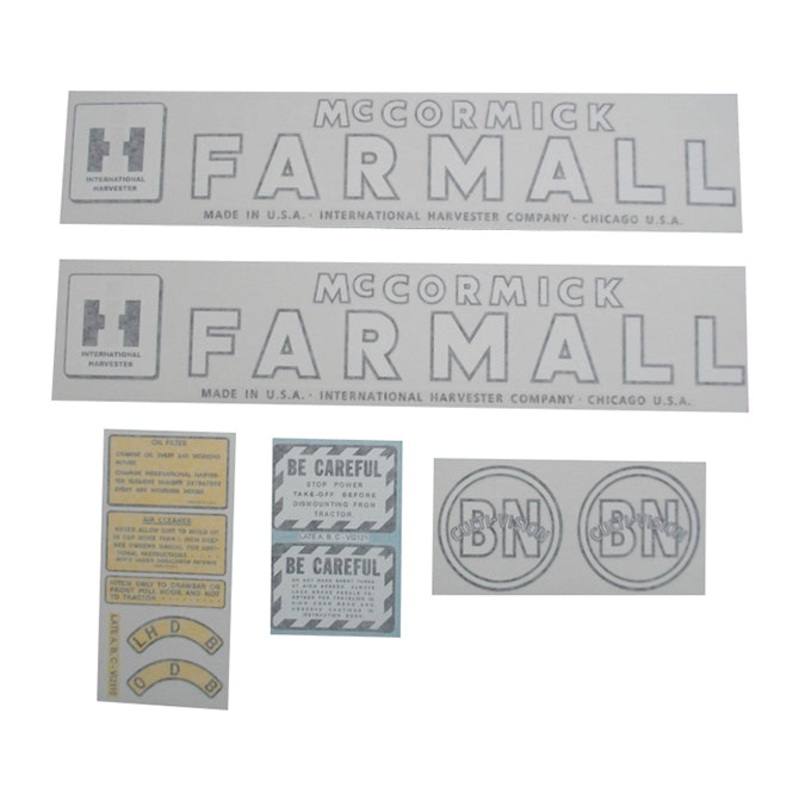 Decal Set for International / Farmall BN Culti-Vision Vinyl